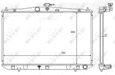 NRF 59081 Lexus Rx 3.5 09-Radiator 