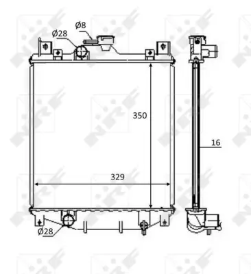 NRF 59083 Motor Su Radyatoru Suzukı Swıft 1.3 89- 1770080E00