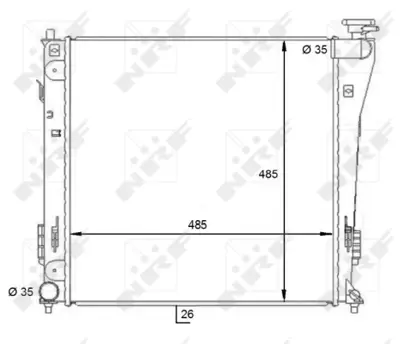 NRF 59086 Motor Su Radyatoru Hyundaı I40 1.7d 12- 253103Z050