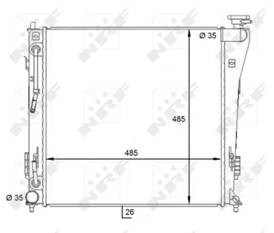 NRF 59087 Hyundaı İ40 1.7d 12-Radiator 253103Z100