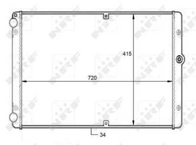 NRF 59088 Vw Multivan 2.5d 91-Radiator 7D0121253A