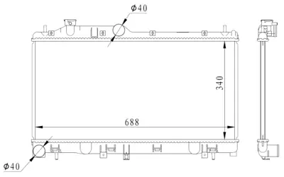 NRF 59116 Subaru Xv 2.0 12-Radiator 45119FG050