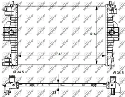 NRF 59139 Motor Su Radyatoru Peugeot Rcz 1.6 10- 1333C1