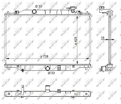 NRF 59206 Mazda Cx5 2.0 12-Radiator PE0115200B