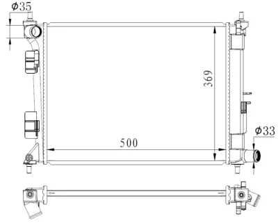 NRF 59263 Hyundaı İ20 1.2 15-Radiator 25310C8000