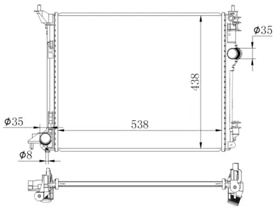 NRF 59270 Motor Radyatoru Megane Iv Talısman 1,6dcı 214109798R