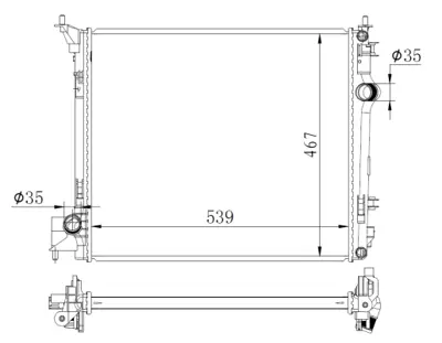 NRF 59271 Motor Radyatoru Megane Scenıc Laguna 1,6dcı 214104EB0B