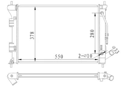 NRF 59292 Hyundaı İ30 12->radiator 25310A5100