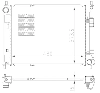 NRF 59315 Kıa Venga 1.4d 10-Radiator 253101P600