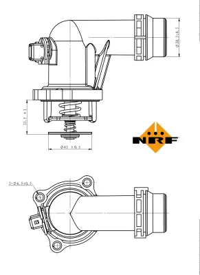 NRF 725001 Termostat Bmw M43 E36 E46 11531437085