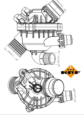 NRF 725004 Termostat Bmw X6 E71 E72 N52 N54 3.0 I 11537550172