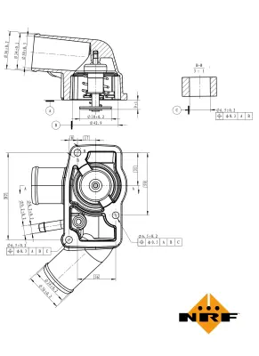 NRF 725010 Termostat Komple Y20dth Y22dtr Vectra C 02>08 5342258 95517656