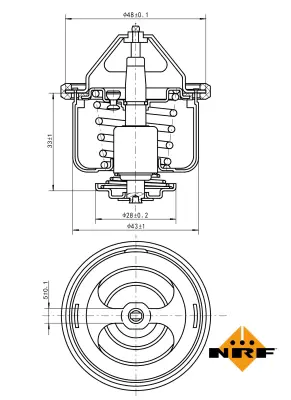 NRF 725026 Nıssan Sunny 90-Thermostat 1N1115171 2120077A63