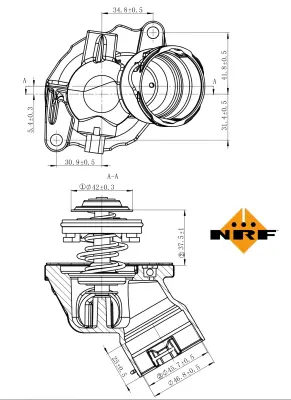 NRF 725032 Mercedes-Benz Slk-Series 04-Thermostat A2722000415