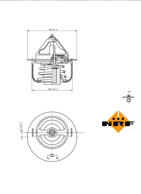 NRF 725054 Mazda Demio 98-Thermostat 19300657003 9091603083 9091603083000 ZK20115171