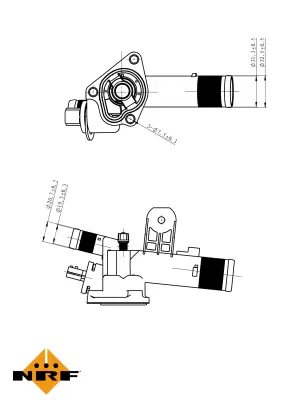 NRF 725082 Termostat Kangoo Clıo Megane Iı Logan Qashqaı Note Mıcra 1,5 Dcı K9k 1106000Q0T 8200954289