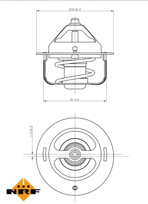 NRF 725120 Rover 25 99-Thermostat 1767083700 8AX115171 9091603036 9091603041 GTS301 PEL10016 YU3Z8575BA