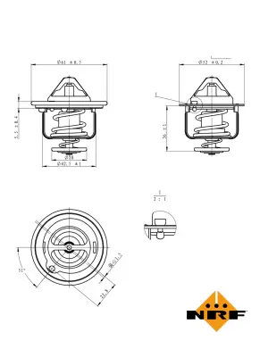 NRF 725143 Honda Jazz 08-Thermostat 19301PHM305