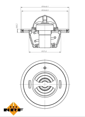 NRF 725183 Hyundaı İ30 07-Thermostat 255002A050