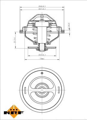 NRF 725194 Mercedes-Benz E-Series 85-Thermostat 1102000515 22037675 A1102000615 JLM322