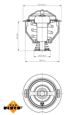 NRF 725209 Audı A4 07-Thermostat 6J121113A 6J121113C