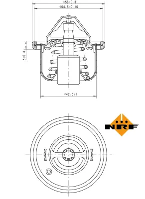 NRF 725211 Nıssan Micra 10-Thermostat 1N1915171 21200ED00A 21200ET01A 7701068770 MQ701063