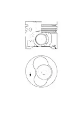 KOLBENSCHMIDT 41091600 Motor Piston Segman Std T5 2.5 Tdi 130-174 Ps 1-2 Cyl 81.01 Axd-Blj-Axe-Blk-Bac Sil 70107065AK