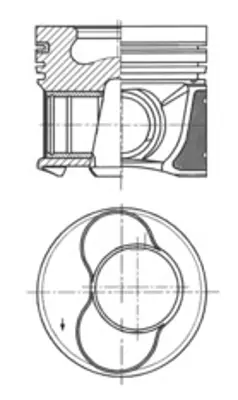 KOLBENSCHMIDT 41158600 Pıston Segman Std 79,51mm Polo (6n2) / 1.4 Tdı / Amf 3. Sılındır Içın 45107065S