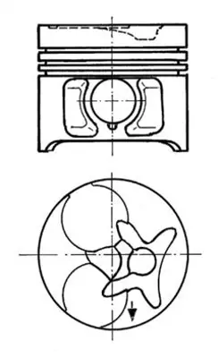 KOLBENSCHMIDT 90016600 Motor Piston Segman Std Mb 602-603 La Turbo 28 Pim 87.00 4/5/6 Sil A6030301317