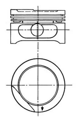 KOLBENSCHMIDT 90556630 Motor Piston Segman 1.00 1.6 İ Ascona-Kadet-Vectra 79.00 4 Sil 