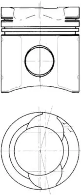 KOLBENSCHMIDT 90578960 Pıston + Segman Veya Kıt                            