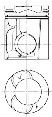 KOLBENSCHMIDT 90870960 Pıston + Segman Veya Kıt                       478382