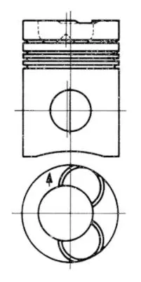 KOLBENSCHMIDT 91359600 Pıston + Segman Veya Kıt                  422536