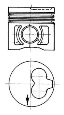 KOLBENSCHMIDT 91386610 Motor Piston Segman 0.25 Caddy-Ibıza-Transporter T4 2.4 24 Pim 79.51 Aab-Aas-Aef-Aaj-Adg-Bgg Cyl 28107105D