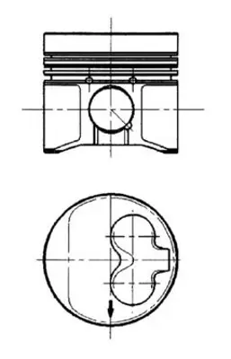 KOLBENSCHMIDT 91429600 Motor Piston Segman Std 1.9 Tdı -T4 1.9 Golf 1.9d--T4 1.9 80 Td 26 Pim 79.51 Aaz-Abl-Ade Sil 28107065H