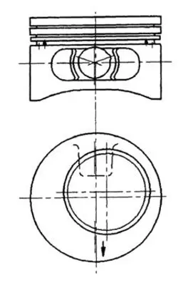 KOLBENSCHMIDT 92123600 Motor Piston Segman Std C2.0ne Calibra-Omega- Vectra-Astra-Frontera 115 Ps 86.00 4 Sil 