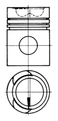 KOLBENSCHMIDT 93249600 Pıston + Segman Veya Kıt                     468597