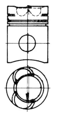 KOLBENSCHMIDT 93369700 Pıston + Segman Veya Kıt                 478182