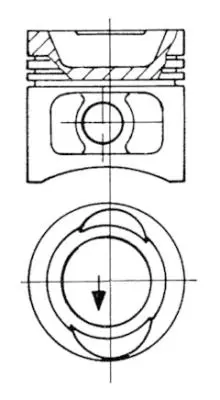 KOLBENSCHMIDT 93896600 Motor Piston Segman Std 1.3 Ltr Polo-Golf 20 Pim 75.01 2g-Aav-Hk-Hw-Mh-Nu-Nz Sil 36107065A