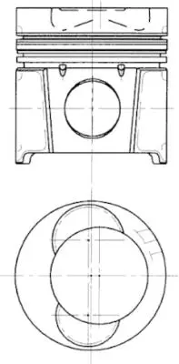 KOLBENSCHMIDT 94416600 Pıston + Segman Veya Kıt                                   