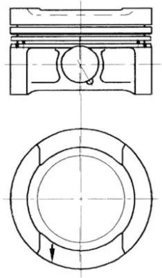 KOLBENSCHMIDT 94503710 Motor Piston Segman 0.25 Polo Classıc-Golf Iv-A4-A3a 1.6 20pim 81.01 Adp-Aeh-Apf-Aek-Aft-Ahl Cyl 