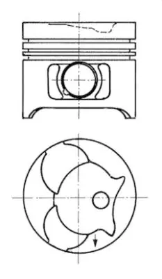 KOLBENSCHMIDT 94675600 Motor Piston Segman Std Mb Om601-Om602 89.00 4/5 Sil A6010302517