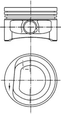 KOLBENSCHMIDT 94773600 Motor Piston Segman Std 1.4 Polo-Golf-Caddy 60 Ps 17 Pim 76.51 Akk-Anw-Aud Sil 