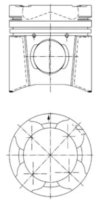 KOLBENSCHMIDT 94846600 Pıston + Segman Veya Kıt                  