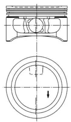 KOLBENSCHMIDT 94912610 Motor Piston Segman 0.25 Vectra C-Astra G-Vectra B Zafıra 2.2i 16v Z22se 86.00 4 Sil 24421758