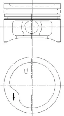 KOLBENSCHMIDT 97286620 Motor Piston Segman 1.00 C1.4nz Corsa-Kadet- Astra 60 Ps 77.60 4 Sil 