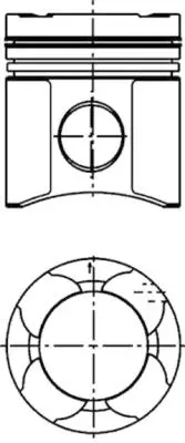 KOLBENSCHMIDT 99330960 Pıston + Segman Veya Kıt                   