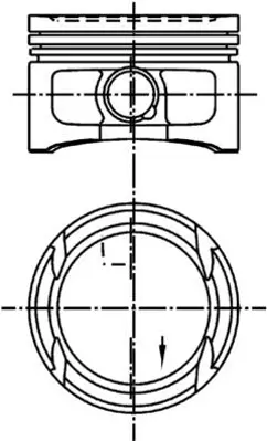 KOLBENSCHMIDT 99562600 Motor Piston Segman Std Bora-Jetta-Golf 1.4 16v 17pim 76.50 Afh-Afk-Ahw-Akq-Aua-Bby-Bbz-Bca Cyl 38107065AT