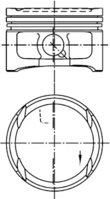 KOLBENSCHMIDT 99563620 Motor Piston Segman 0.50 Bora-Golf Iv 1.6 16v 17 Pim 76.51 Atn-Aus-Azd Sil 36107107CN