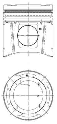 KOLBENSCHMIDT 99697600 Pıston + Segman Veya Kıt                           